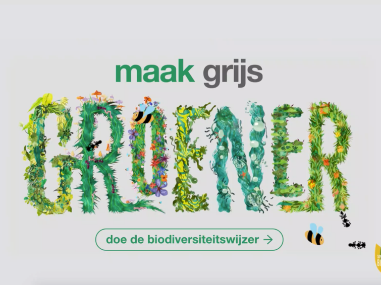 Doe de Biodiversiteitswijzer en maak grijs groener!